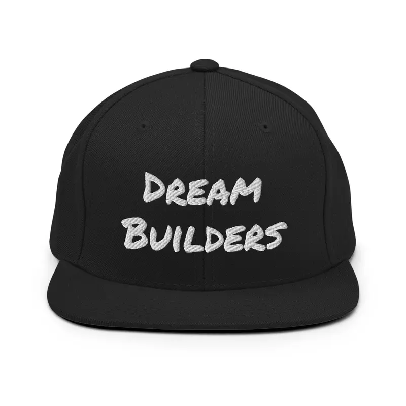 Dream Builders SnapBack Hats White 