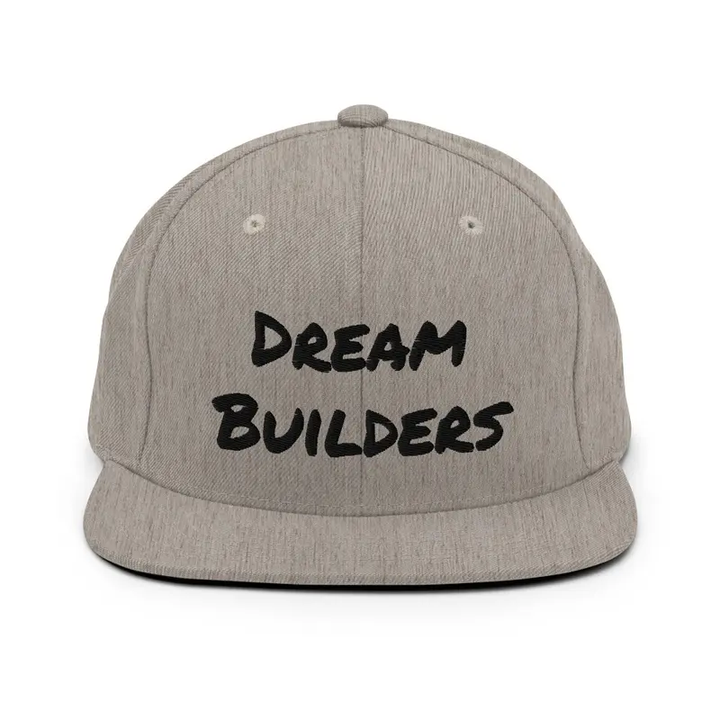 Dream Builders Snapback Hats Black